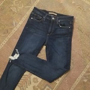 Joe's Distressed Ankle Skinny Jeans